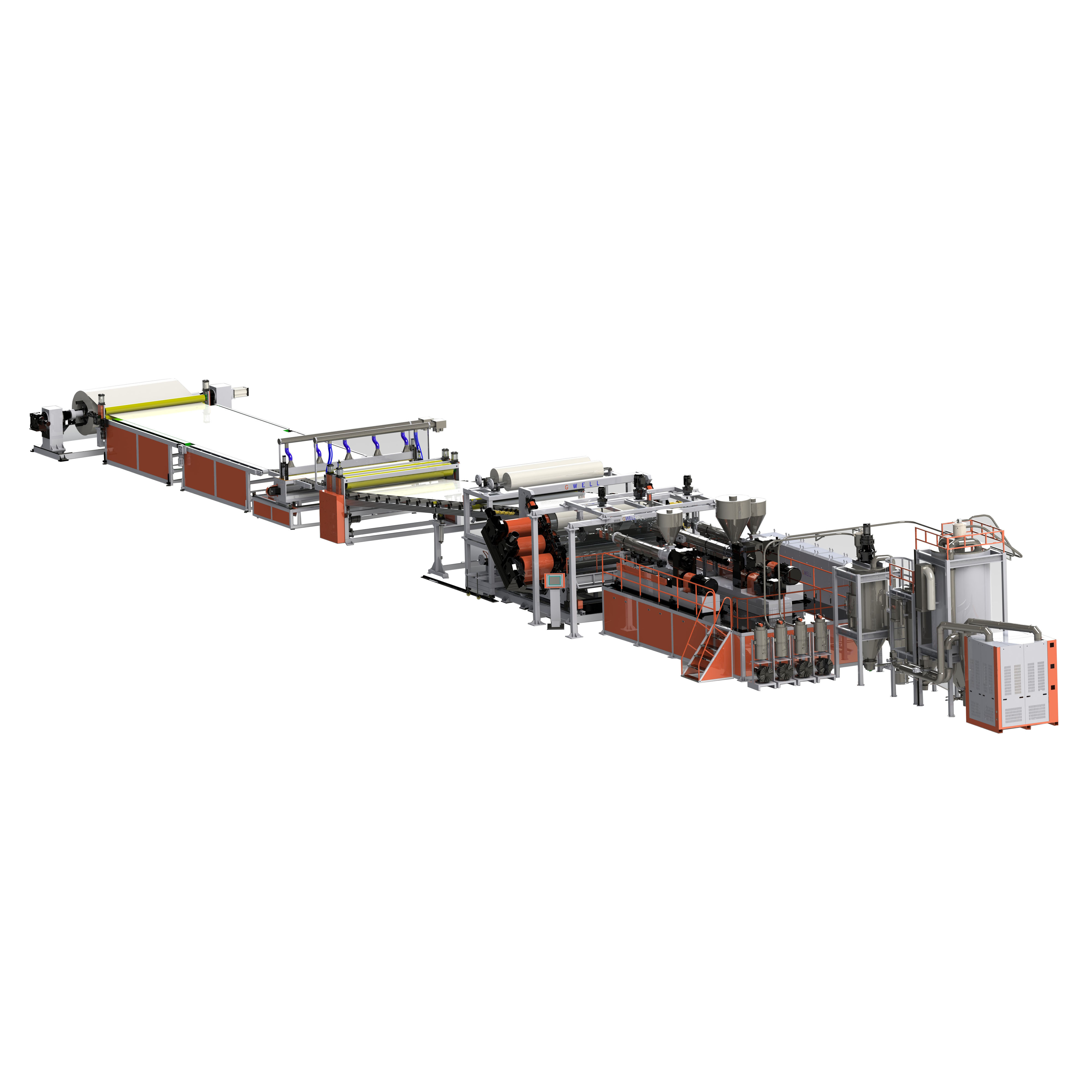 PC PMMA sheet extrusion line